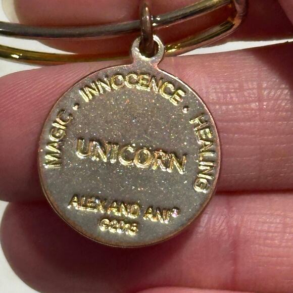 Alex & Ani Unicorn Charm Bangle Bracelet - Picture 4 of 10